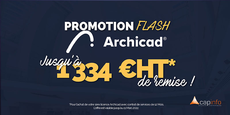 Offre promotionnelle : Achetez votre Archicad 25 avec 33% de remise !