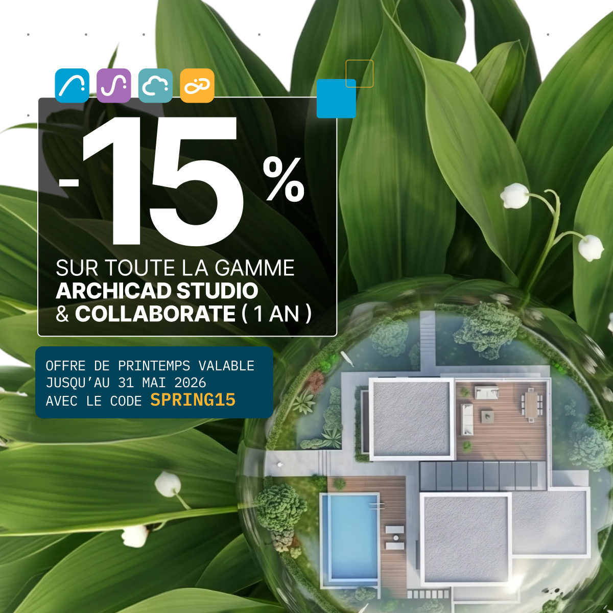 Promotion Archicad : -15% sur les abonnements Archicad Studio & Collaborate